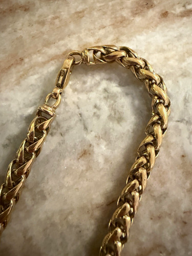 Goldene massive gliederkette - goldene,