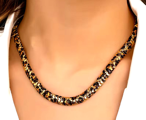 Damen halskette choker leopard - damen,