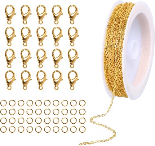 10m gliederkette gold für - gliederkette,