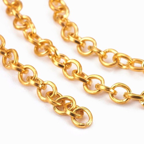Metallkette gold 5mm - metallkette,