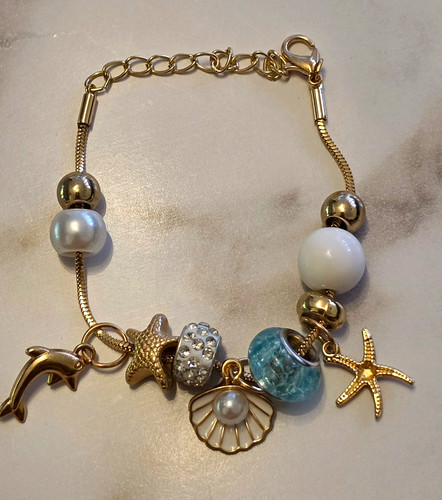Charm armband strandmotive - charm-armband,