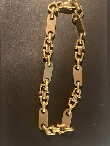 Goldenes gliederarmband kette - goldenes,