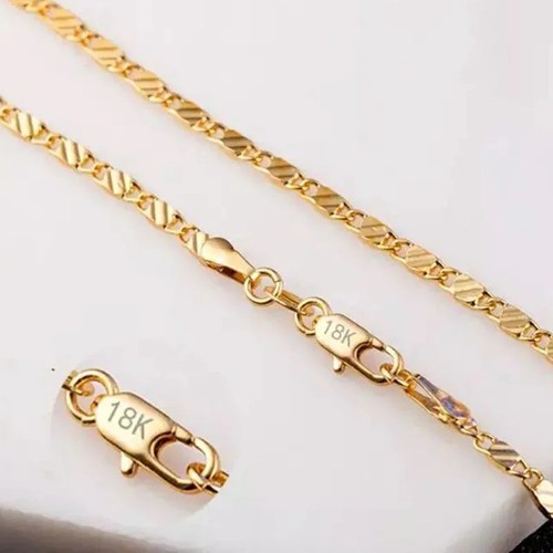 18k gold halskette - halskette, 2mm