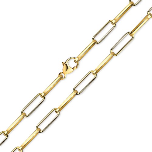 Paperclip kette 333 - gold, 45cm