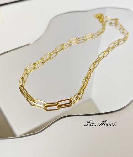 Paperclip halskette damen gold - paperclip,