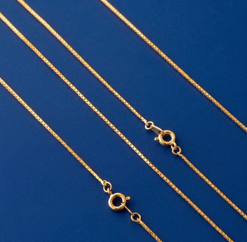 Goldkette anhängerkette 60cm - goldkette,
