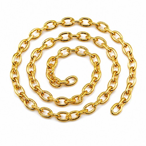 300cm metallkette gold - 300cm,