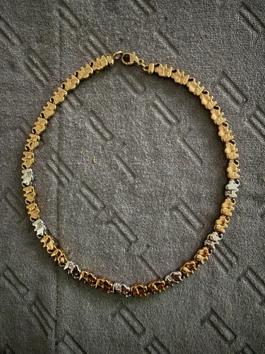 Zweifarbige gliederkette - zweifarbige,