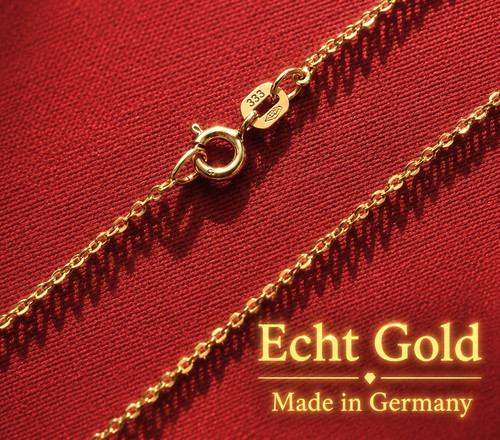 Echt gold 333 ankerkette - gold,