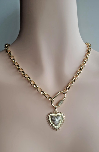 Klobige gliederkette 750 gold - gliederkette,