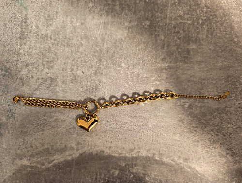 Goldfarbenes charm armband - goldfarbenes, charm-armband