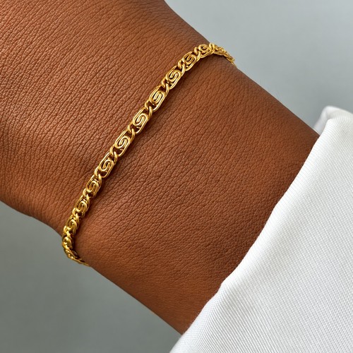 Damen armband edelstahl gold - edelstahl,