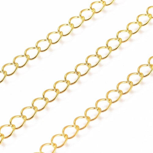 Metall kette gliederkette - gliederkette, gold