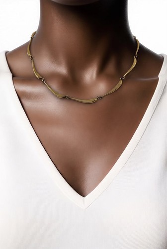 Designer gold gliederkette - gold,