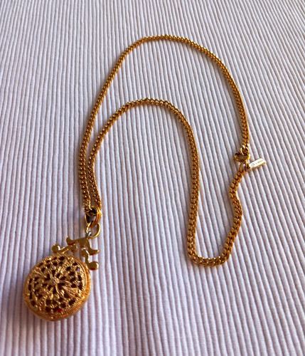 Monet goldfarbene halskette - goldfarbene,