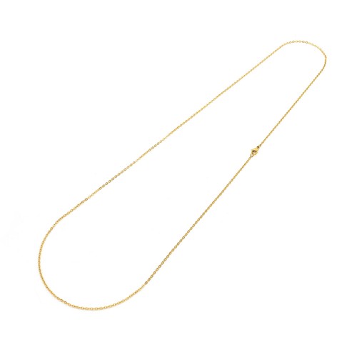 Edelstahlkette 18k vergoldet - edelstahlkette,