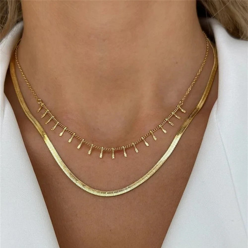 Doppelreiher goldkette - ✨,