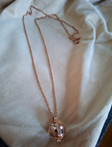 Halskette roségoldfarben