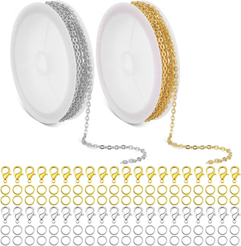 Rollen gliederkette gold - 2,